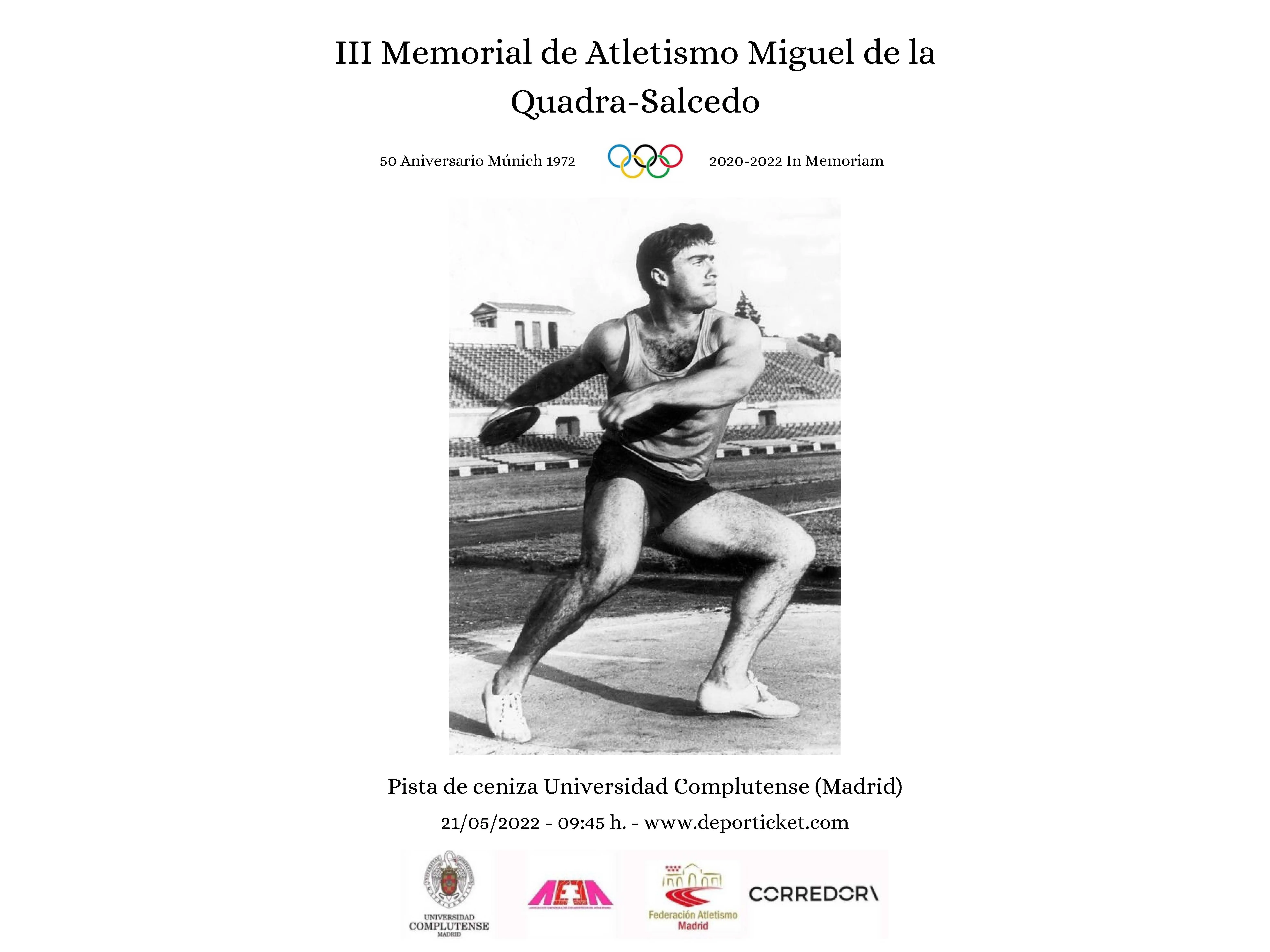 III Memorial de Atletismo Miguel de la Quadra-Salcedo 2022 