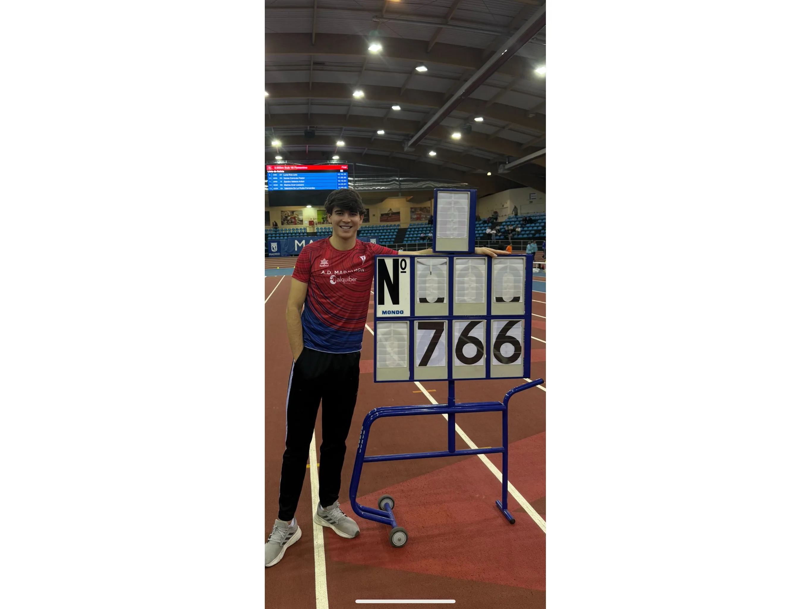 Récord de España Sub 18 de 60m vallas